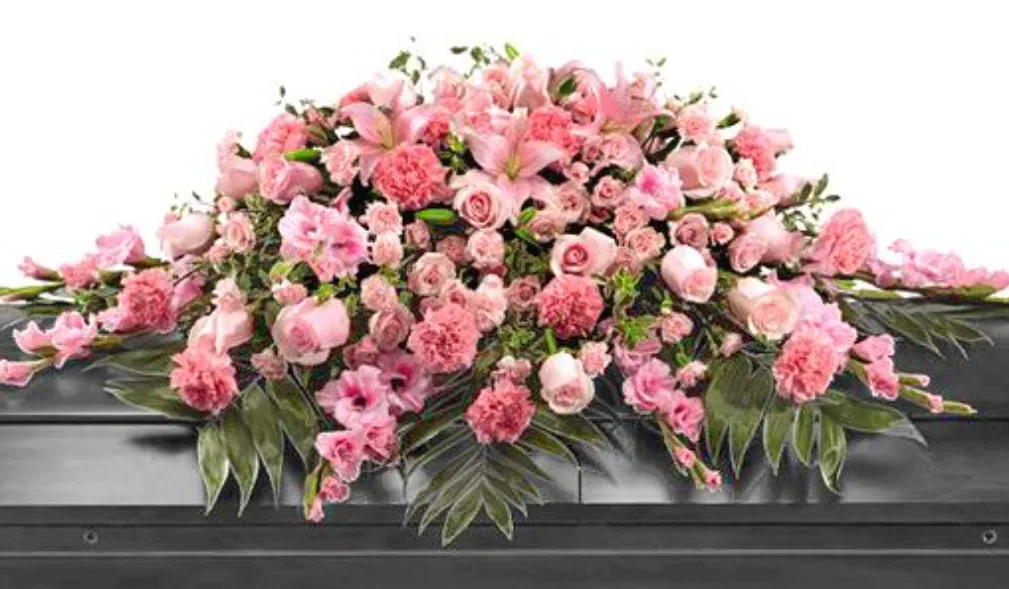 Pink Blooms Casket