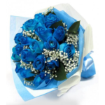 A Dozen Blue Roses