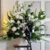 Standing White Basket