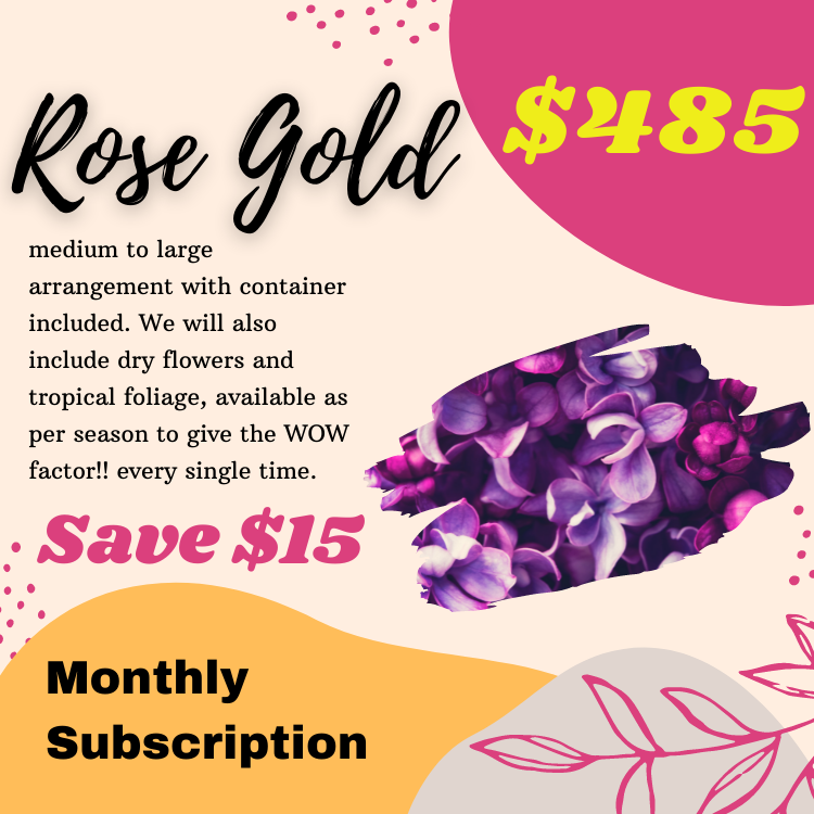 Rose Gold - (Monthly Subscription)